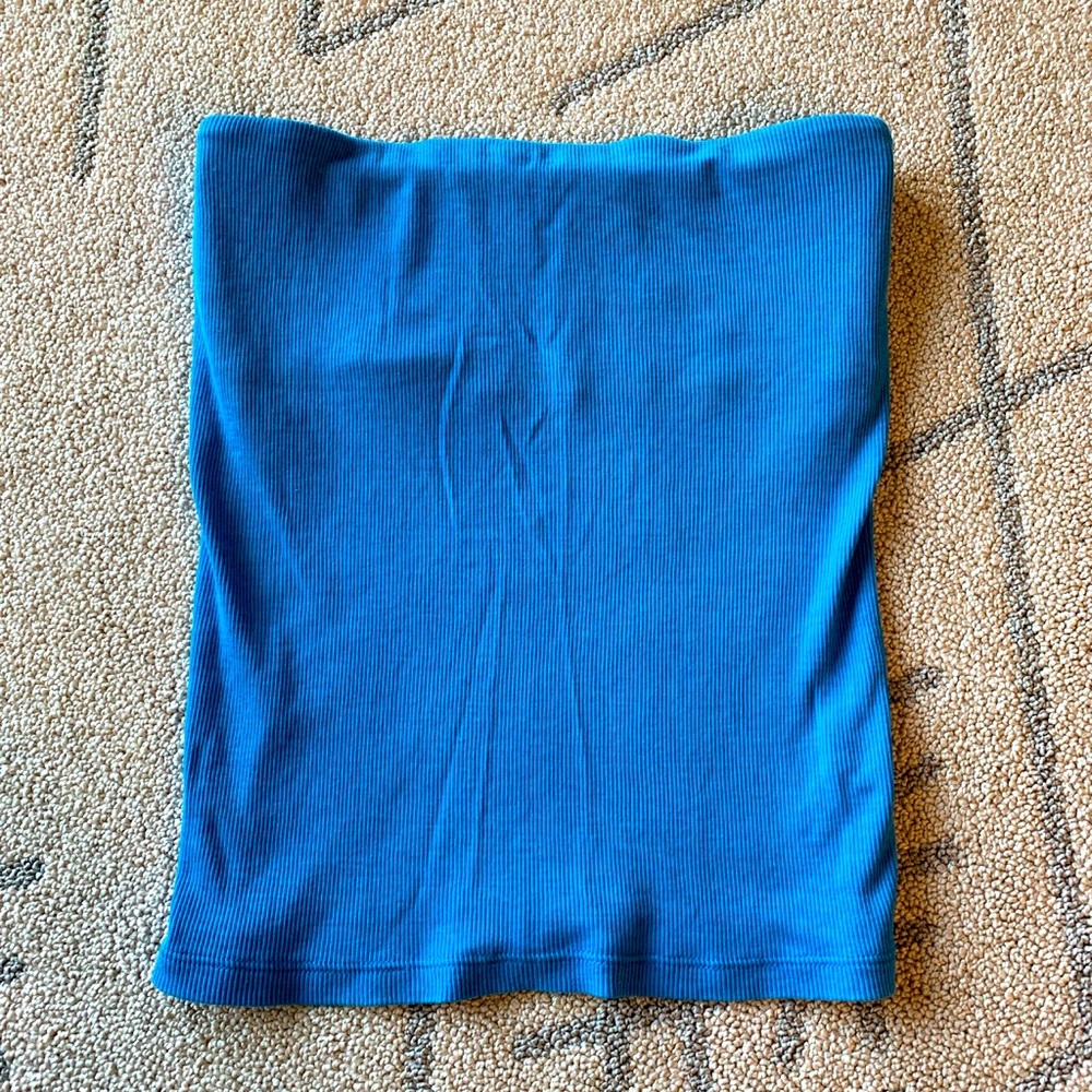 Blue tube top